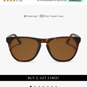 DIFF Darren Polorized Tortoise Shell Sunglasses